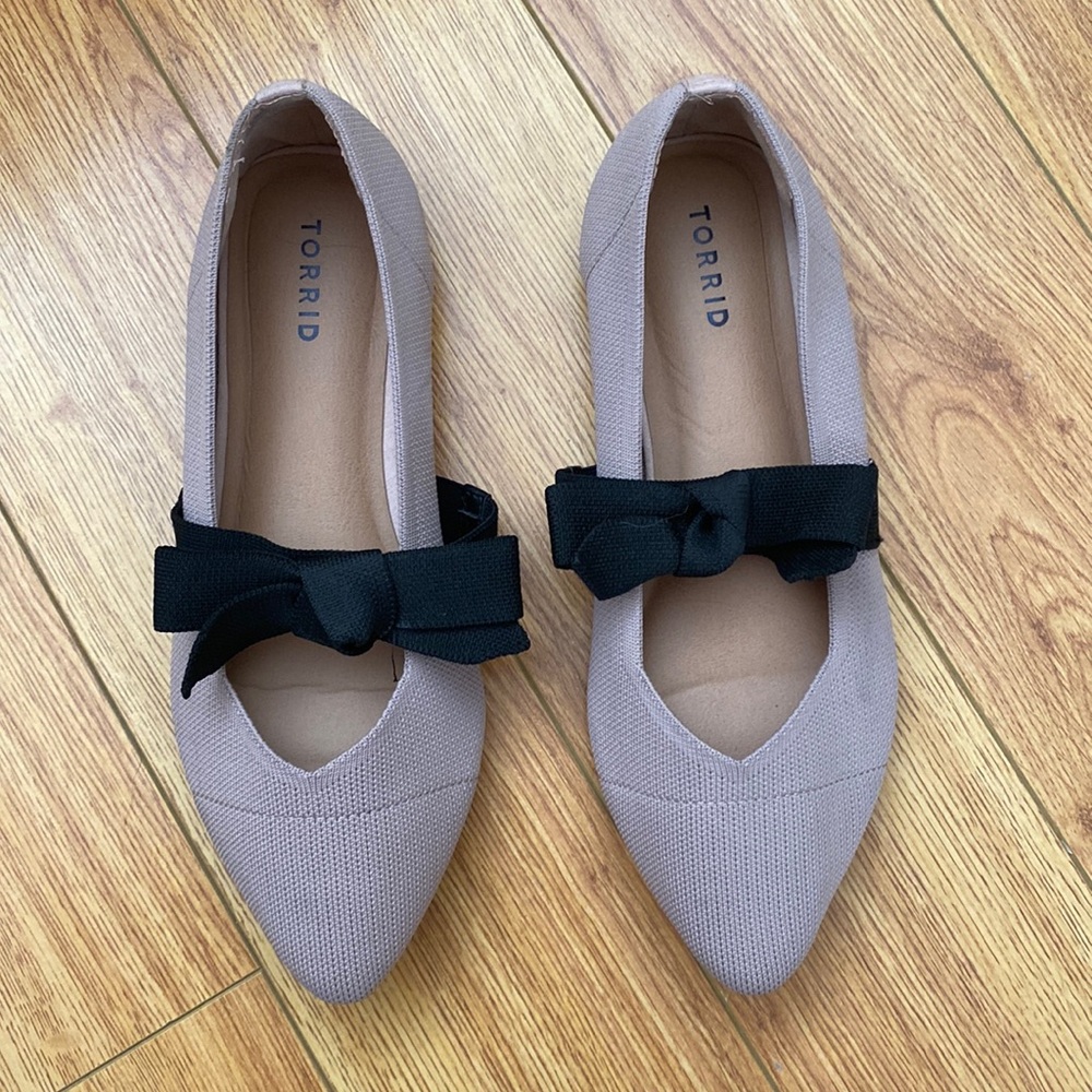 Torrid Bow Woven Flats